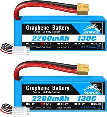 Kırmızı 2200 MAH 3 S 11.1 V 35C Yüksek Güç Yüksek Kaliteli Model Uçak LIPO Pil XT60 Dişi - 1