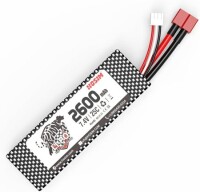 Kırmızı 2600 MAH 2 S 7.4 V 25C Yüksek Güç Yüksek Kaliteli Model Uçak LIPO Pil JST Dişi - 2