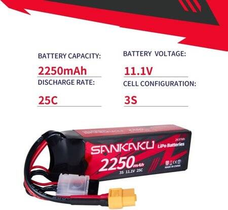 Kırmızı 2600 MAH 3 S 11.1 V 25C Yüksek Güç Yüksek Kaliteli Model Uçak LIPO Pil XT60 Dişi - 2