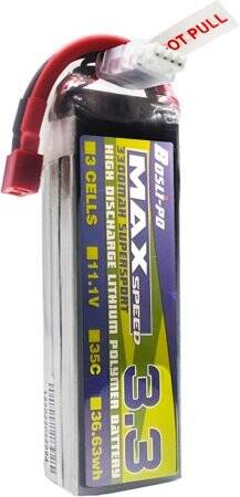 Kırmızı 3300 MAH 3 S 11.1 V 25C Yüksek Güç Yüksek Kaliteli Model Uçak LIPO Pil JST Dişi - 1