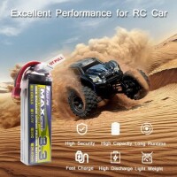 Kırmızı 3300 MAH 3 S 11.1 V 25C Yüksek Güç Yüksek Kaliteli Model Uçak LIPO Pil JST Dişi - 5