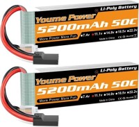 Kırmızı 5200 MAH 3 S 11.1 V 25C Yüksek Güç Yüksek Kaliteli Model Uçak LIPO Pil XT60 Dişi - 1