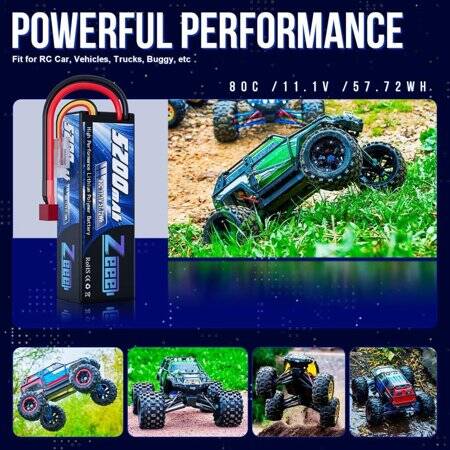 Kırmızı 5200 MAH 3 S 11.1 V 35C Yüksek Güç Yüksek Kaliteli Model Uçak LIPO Pil T Dişi - 5