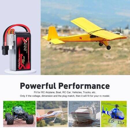 Kırmızı 850 MAH 4 S 14.8 V 25C Yüksek Güç Yüksek Kaliteli Model Uçak LIPO Pil T Dişi - 4