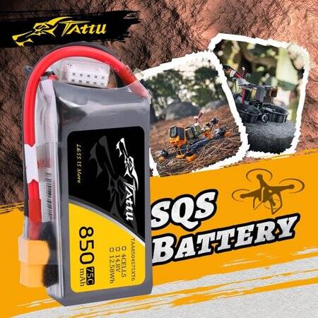 Kırmızı 850 MAH 4 S 14.8 V 25C Yüksek Güç Yüksek Kaliteli Model Uçak LIPO Pil XT60 Dişi - 5