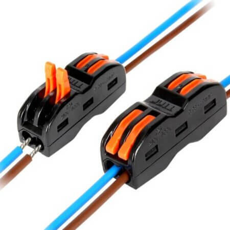 KLM-30 TERM.BLK.COMPACT WIRE 2PIN ORANGE PRESS 28-12 AWG - 1