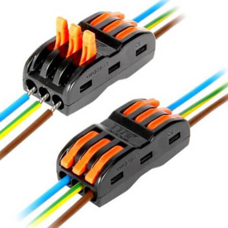 KLM-31 TERM.BLK.COMPACT WIRE 3PIN ORANGE PRESS 28-12 AWG - 1