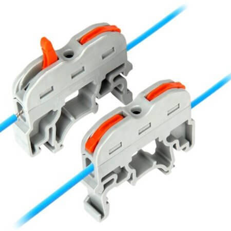 KLM-29 G DIN RAIL T.B. 1P 0.08-4MM SPRING-CAGE GRAY - 1