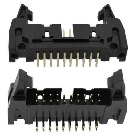 KLS1-201-20-R-B BOX HEADER LOCKED 20PIN(2x10) 2.54mm THT R/A MALE - 1