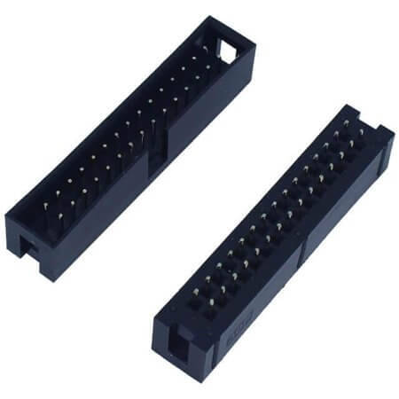 KLS1-202-30-S-B BOX HEADER 30PIN(2x15) 2.54mm THT V/T MALE BLACK - 1