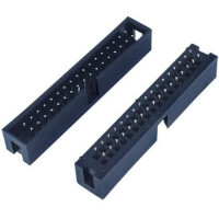 KLS1-202-34-S-B BOX HEADER 34PIN(2x17) 2.54mm THT V/T MALE BLACK - 1