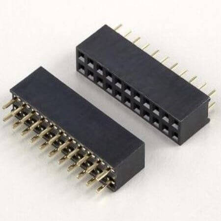 KLS1-208-2-16-S FEMALE HEADER 16PIN(2x8) 2.54mm THT V/T TRAY - 1