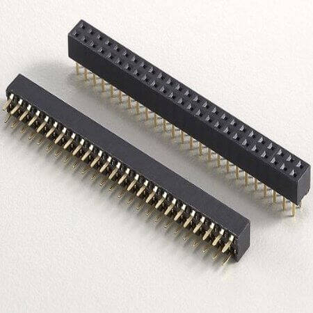 KLS1-208B-4.6-2-06-S FEMALE HEADER 6PIN(2x3) 2.00mm THT V/T BLISTER - 1