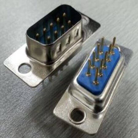 KLS1-221-15-M-L CONNECTOR DSUB 15PIN 180C PCB TYPE MALE BLUE - 1