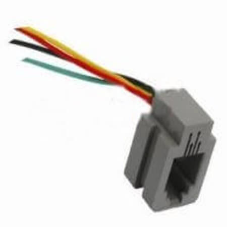 KLS12-204-4P4C-01-20CM CONNECTOR JACK TELEPHONE SOCKET 0.46mm BRONZ - 1