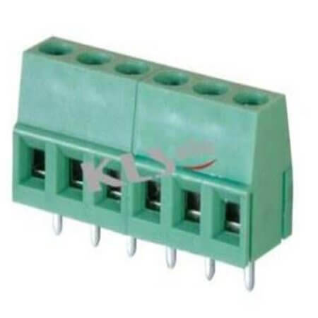KLS2-128-5.00-02P-4C TERM.BLK.5.00MM 2P PCB TYPE GREEN - 1