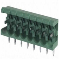 KLS2-EDR-5.08-11P-4 TERM.BLK.5.08MM 11PIN(1X11)THT R/A MALE DARK GREEN - 1