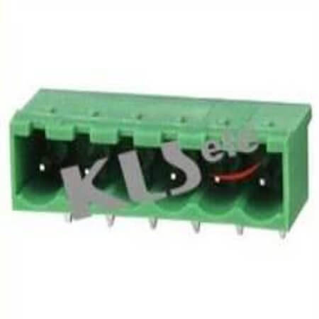 KLS2-EDRC-5.08-02P-4DARK TERM.BLK.5.08MM 2PIN THT R/A MALE CLOSE DARK GREEN - 1
