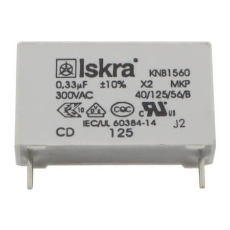 KNB1560U33 CAP.POL.330nF 300VAC 22.5MM 10% 125C BOX BULK - 1