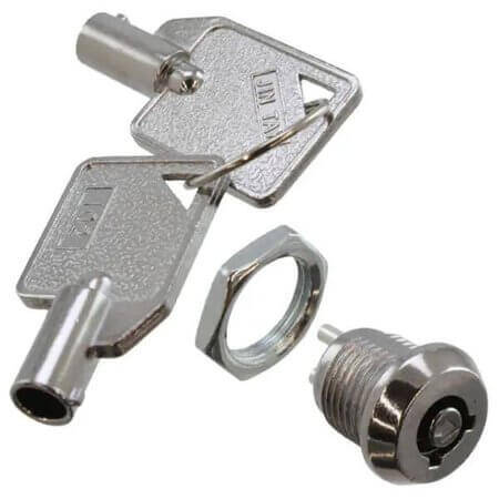 KO106A102 SWITCH KEYLOCK SPST 90° 2 POS. - 1