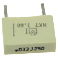 KP333K0250T03BB CAP.POL.33nF 250VDC 10MM 10% MKT BOX BULK - 1