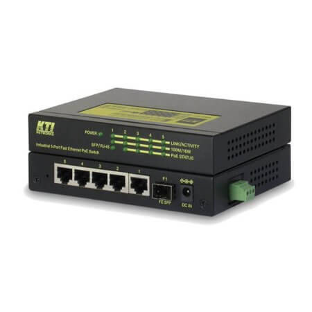 KSD-541-HP 5-PORT L2 FAST ETH. SWITCHES 1SFP 4POE PSE+PORT - 1
