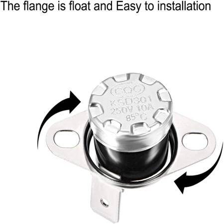 KSD301 85 Degree Normal Close NC Temperature Control Led Switch Thermostat 250V 10A - 2