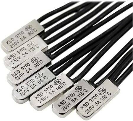 KSD9700 5A 250V Plastik Termostat - 140 Derece Normalde Kapalı - 5
