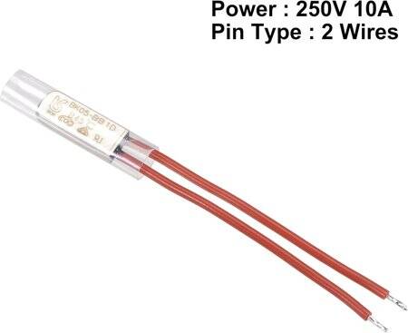 KSD9700/BK05-BB1D 10A 250V Metallic Shell Temperature Control Switch - 135/145/155C Normally Closed - 2