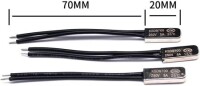 KSD9700/BK05-BB1D 5A 250V Metallic Shell Temperature Control Switch - 135/145/155C Normally Open - 2