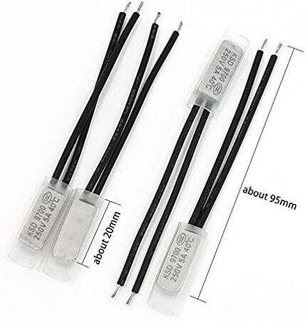 KSD9700/BK05 - BB1D 5A 250V Plastik Termostat - 105 Derece Normalde Açık - 3