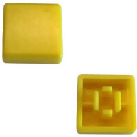 KTSC-21Y- SWITCH COVER SQUARE12X12MM YELLOW - 1