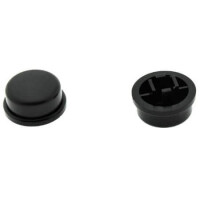 KTSC-22K SWITCH COVER BLACK ROUND (12X12MM) DIPTRONICS - 1