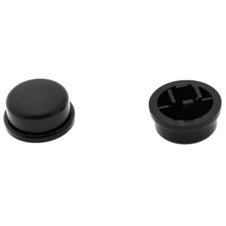 KTSC-22K SWITCH COVER BLACK ROUND (12X12MM) DIPTRONICS - 1