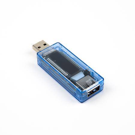 KWS-V20 USB Tester Voltmeter Ammeter Multimeter 3-9V 0-3A LCD Digital Display Power Battery Tester for Power Capacity Mobile Phone Charger With Blue Shell - 5