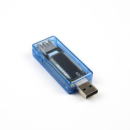 KWS-V20 USB Tester Voltmeter Ammeter Multimeter 3-9V 0-3A LCD Digital Display Power Battery Tester for Power Capacity Mobile Phone Charger With Blue Shell - 7