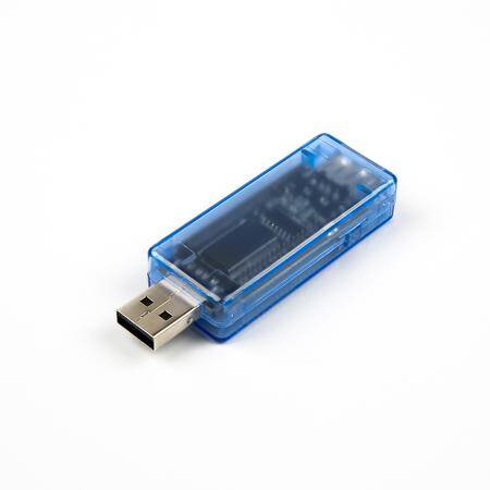 KWS-V20 USB Tester Voltmeter Ammeter Multimeter 3-9V 0-3A LCD Digital Display Power Battery Tester for Power Capacity Mobile Phone Charger With Blue Shell - 9