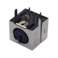 L-KLS1-155-05-B-0 MINI DIN JACK 6PIN FEMALE PCB TYPE - 1