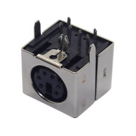 L-KLS1-155-05-B-0 MINI DIN JACK 6PIN FEMALE PCB TYPE - 1