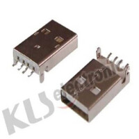 L-KLS1-180B-W CONNECTOR USB A TYPE 90C SMD - 1