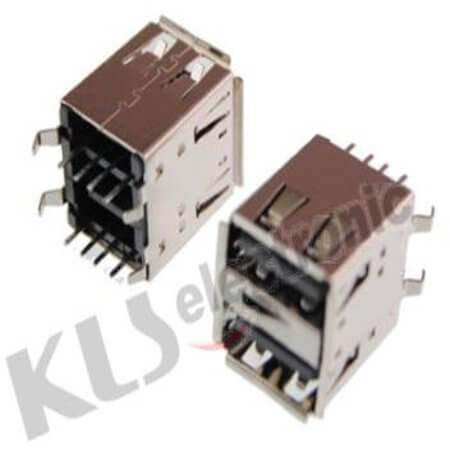 L-KLS1-189-W CONNECTOR USB A TYPE 180C THT V/T - 1