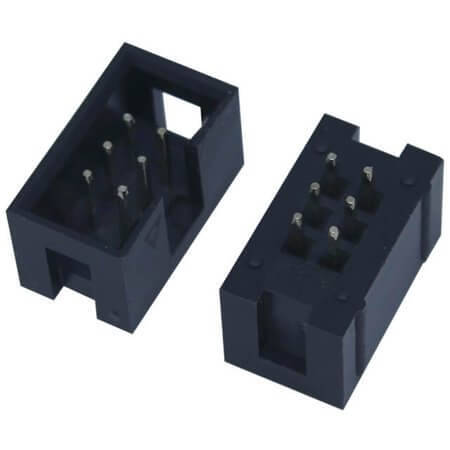 L-KLS1-202-06-S-B BOX HEADER 6PIN(2x3) 2.54mm THT V/T MALE BLACK - 1