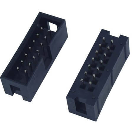 L-KLS1-202-14-S-B BOX HEADER 14PIN(2x7) 2.54mm THT V/T MALE BLACK - 1