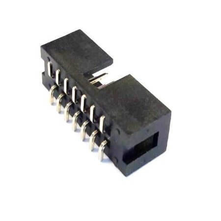 L-KLS1-202-14-T-B BOX HEADER 14PIN(2x7) 2.54mm SMT V/T MALE BLACK - 1