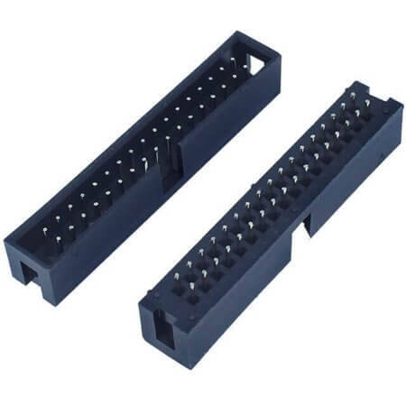 L-KLS1-202-34-S-B BOX HEADER 34PIN(2x17) 2.54mm THT V/T MALE BLACK - 1