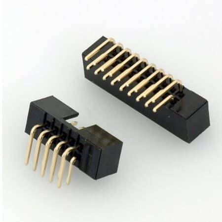 L-KLS1-202B-06-R-B BOX HEADER 6PIN(2x3) 2.00mm THT R/A MALE BLACK - 1