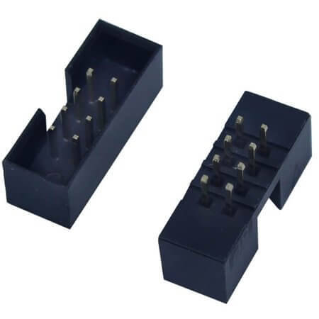 L-KLS1-202B-08-S-B BOX HEADER 8PIN(2x4) 2.00mm THT V/T MALE BLACK - 1