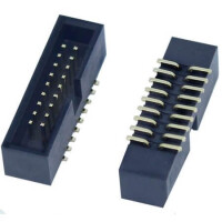 L-KLS1-202C-18-T-B BOX HEADER 18PIN(2x9) 1.27MM SMT V/T MALE BLACK - 1