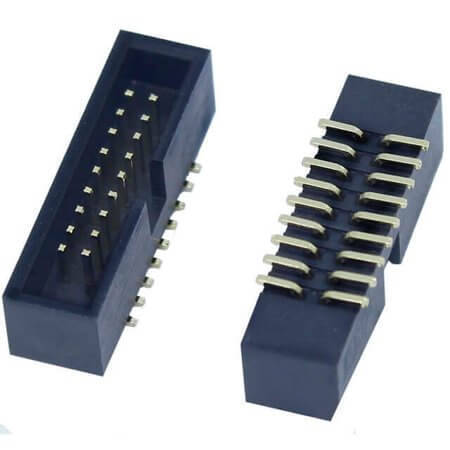 L-KLS1-202C-18-T-B BOX HEADER 18PIN(2x9) 1.27MM SMT V/T MALE BLACK - 1