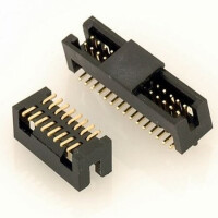 L-KLS1-202CB-10-T-B-R BOX HEADER 10PIN(2x5) 1.27MM SMT V/T MALE BLACK - 1